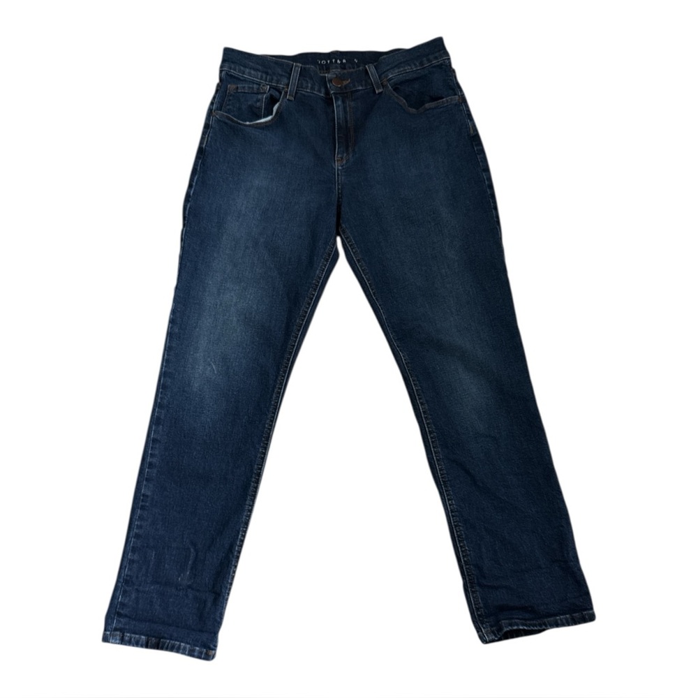 Mott & Bow Slim Straight Boyfriend Jeans | Medium Dark Blue | 29 - Picture 2 of 8